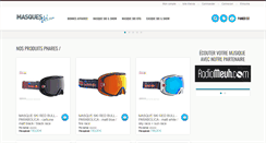 Desktop Screenshot of masques-ski.com